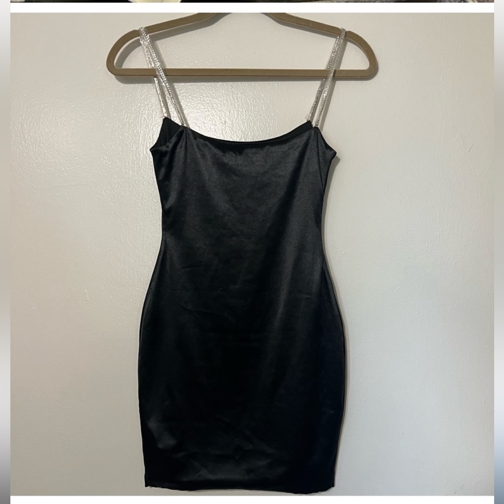 Meshki Ruby Diamente Dress with Crystal Straps